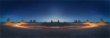 Lights at Trona Pinnacles