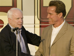 John MaCain & Arnold Scharnold schwarzenegger