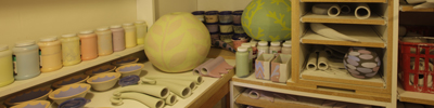 Studio with work in progress